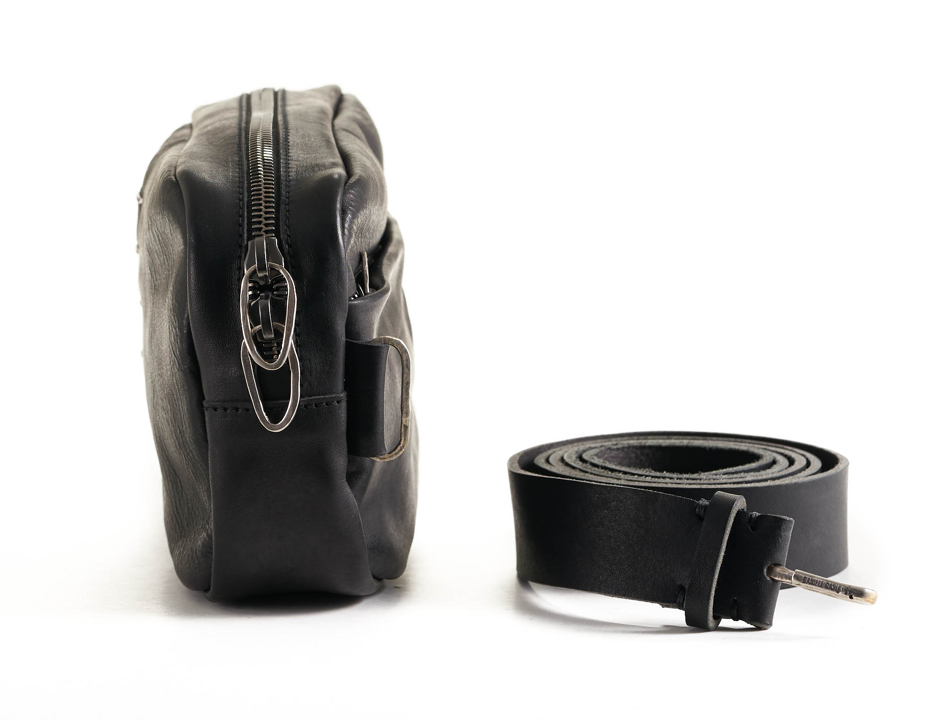 daniele basta leather and silver bags - kali foglie 45